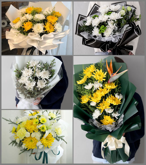 青海海东市乐都区雨润镇荒滩村白事花束代送